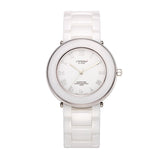 SINOBI Top Brand Luxury Ceramic Quartz Ladies Watch Women's Water Resistant Wristwatch-WatchVenue